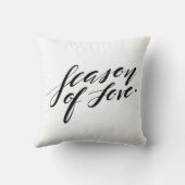 ハンドスクリプトシーズンの愛の枕 クッション (裏面)