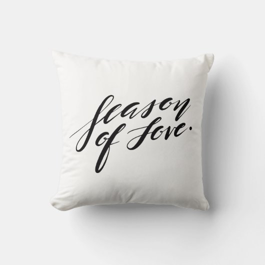 ハンドスクリプトシーズンの愛の枕 クッション (正面)