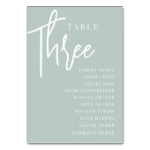 ハンドスクリプトテーブルTHREE +ゲスト名 テーブルナンバー (正面)