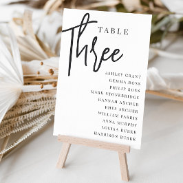 ハンドスクリプトテーブルTHREE +ゲスト名 テーブルナンバー