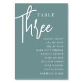 ハンドスクリプトテーブルTHREE +ゲスト名 テーブルナンバー (正面)