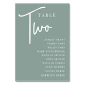 ハンドスクリプトテーブルTWO +ゲスト名 テーブルナンバー (裏面)