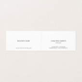 ハンドスクリプト文字クリーンモダンミニマリストテンプレート 名刺 (内部フラット)