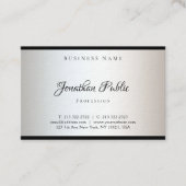 ハンドスクリプミニマルトエレガントモダンテンプレート 名刺 (正面)