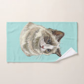 ハンドスケッチラッフィラグドール猫 ハンドタオル (ハンドタオル)