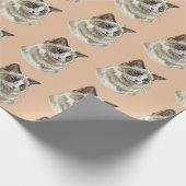 ハンドスケッチラッフィラグドール猫 ラッピングペーパー (角)