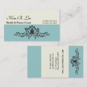 ハンドスケッチロータスフローラヨガインストラクター 名刺 (正面/裏面)