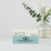 ハンドスケッチロータスフローラヨガインストラクター 名刺 (スタンド正面)