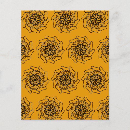 ハンドスケッチ抽象芸術パターンスクラップブック紙 (正面)