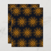 ハンドスケッチ抽象芸術パターンスクラップブック紙 (正面/裏面)