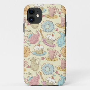 ハンドスケッチ皿シルエット iPhone 11 ケース