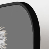 ハンドスケッチ馬ポートレートポートレート ピックルボールラケット (左詳細)