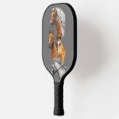 ハンドスケッチ馬ポートレートポートレート ピックルボールラケット (左)