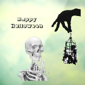 ハンドスケルトンのハロウィーンウィンドウの固定 ウィンドウサイン (シート3)