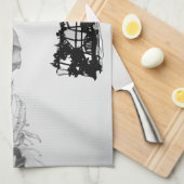 ハンドスケルトンハロウィーンキッチンタオル キッチンタオル (四つ折り)