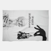 ハンドスケルトンハロウィーンキッチンタオル キッチンタオル (横)