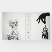 ハンドスケルトンハロウィーンバナー