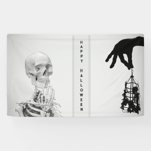 ハンドスケルトンハロウィーンバナー 横断幕 (横)