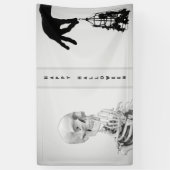 ハンドスケルトンハロウィーンバナー 横断幕 (縦)