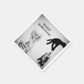 ハンドスケルトンハロウィーンペーパーナプキン スタンダードカクテルナプキン (角)