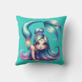 「ハンドスタンドマーメイド魔法」 クッション (裏面)