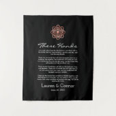 ハンドスティングアイリッシュ結婚ズ記念ケルト結び目模様 タペストリー (正面)