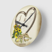 ハンドスティングクロック ラウンド壁時計 (傾斜)