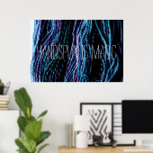 ハンドスパン魔法糸編み物紡績 ポスター (ホームオフィス)