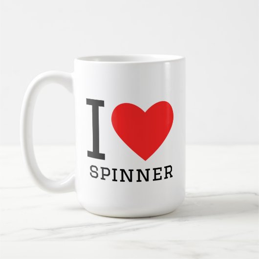 ハンドスピナーが好き コーヒーマグカップ (左)