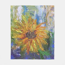 ハンドス絵を描マフラワープリントブランケット