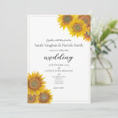 ハンドス色彩の鮮やかマフラワー結婚式招待状 招待状 (スタンド正面)