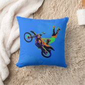 ハンドス飛んでいるタンド – フリースタイルモトクロススタント クッション (ブランケット)