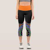 ハンドズ絵画マンダラクロック顔24 カプリレギンス (正面)