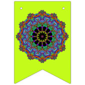 ハンドズ絵画マンダラクロック顔24 バンティングフラッグ (第1の旗)