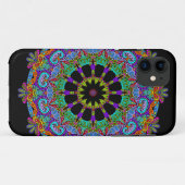 ハンドズ絵画マンダラクロック顔24 Case-Mate iPhoneケース (裏面(横))