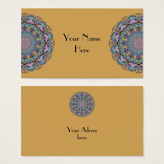 ハンドズ絵画マンダラクロック顔3 (正面&裏面)