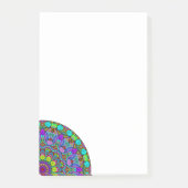 ハンドズ絵画マンダラクロック顔4 ポストイット (正面)