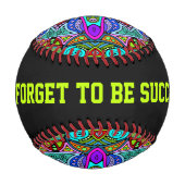 ハンドズ絵画マンダラクロック顔4 野球ボール (裏面)