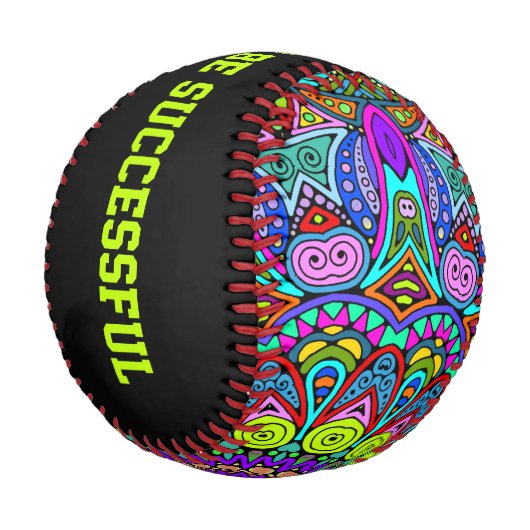ハンドズ絵画マンダラクロック顔4 野球ボール (アングル)