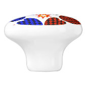 ハンドセ絵を描ラミックノブ – キャビネ芸術的ットプル セラミックノブ (側面)