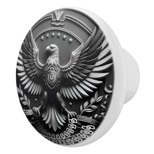 ハンドセ絵を描ラミックノブ – キャビネ芸術的ットプル セラミックノブ (右)