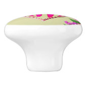 ハンドセ絵を描ラミックノブ – キャビネ芸術的ットプル セラミックノブ (側面)