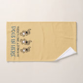 ハンドタオルに入った犬の束 ハンドタオル (ハンドタオル)