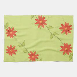 ハンドタオルオレンジライム キッチンタオル