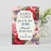 ハンドダウン母の日カード手薬ギフト 案内状 (スタンド正面)