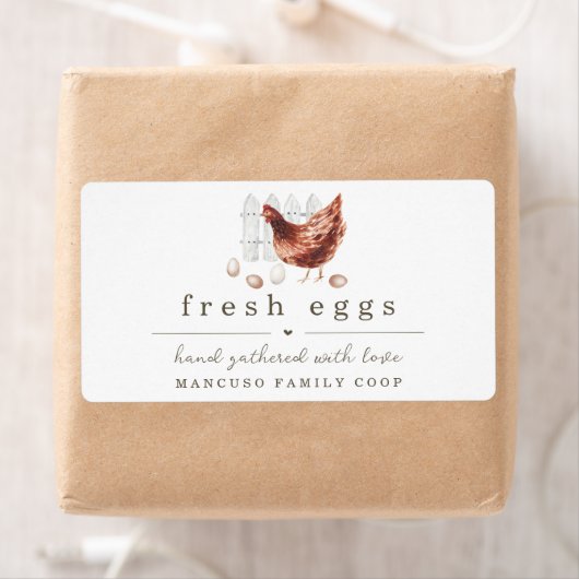 ハンドチ絵を描キンファームまたは卵カートンのラベル ラベル (インサイチュ)