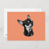 ハンドチ絵を描ワワ ポストカード (正面/裏面)