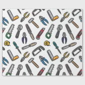 ハンドツールのパターンの色 ラッピングペーパー (フラット)