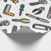 ハンドツールのパターンの色 ラッピングペーパー (角)