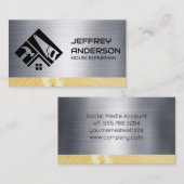 ハンドツールリペアマンロゴ |メタルウッド 名刺 (正面/裏面)